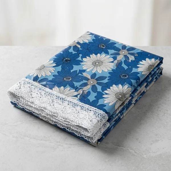 Floral_Print_Blue_White_Dining_Table_Cover