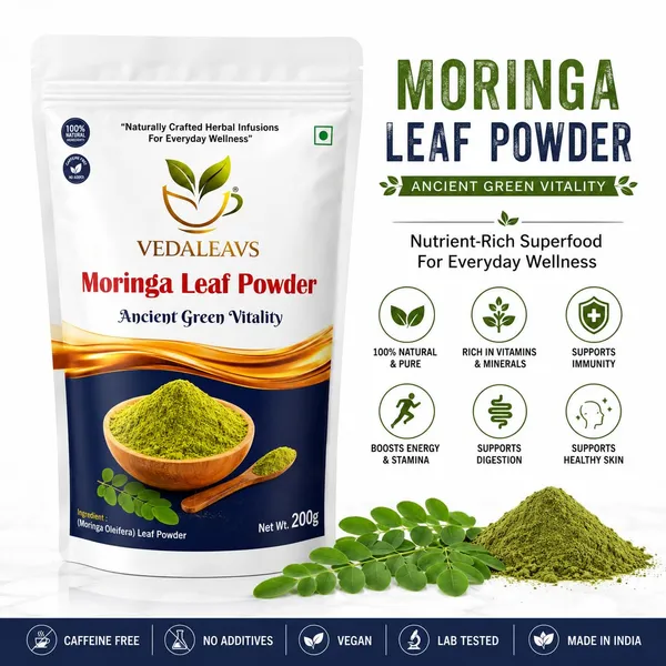 Vedaleavs_Moringa_Leaf_Herbal_Powder_Organic_And_Natural