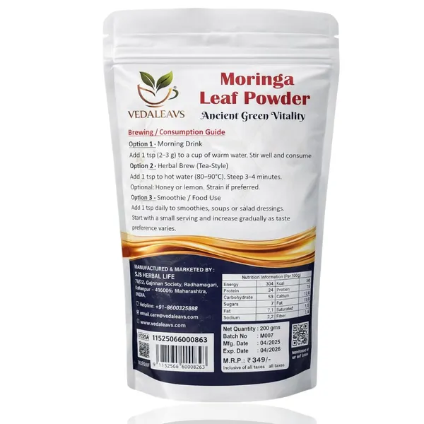 Vedaleavs_Moringa_Leaf_Herbal_Powder_Organic_And_Natural