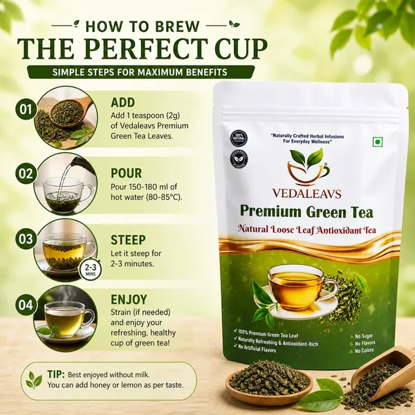 Vedaleavs_Green_Tea_Loose_Leaf_Antioxidant_Infusion