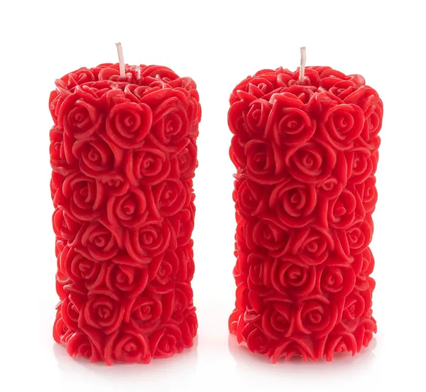 Shraddha_Creation_Scented_Candles_For_Home_Decor,_Rose_Fragrance,_Pillar_Shape,_Red_Color,_Set_Of_2,_5.5_X_10.5_Cm_-_Wax