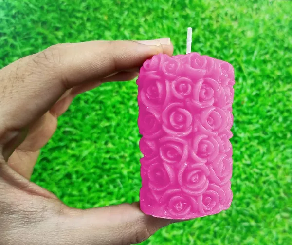 Shraddha_Creation_Wax_Scented_Candles_For_Home_Decor,_Coconut_Blossom_Fragrance,_Pillar_And_Floating_Candles_Combo,_Pink_Colour,_Pack_Of_10,_4_X_7_Cm