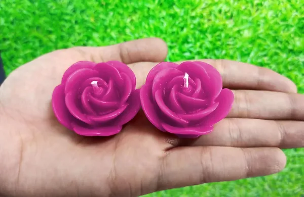 Shraddha_Creation_Wax_Scented_Candles_For_Home_Decor,_Coconut_Blossom_Fragrance,_Pillar_And_Floating_Candles_Combo,_Pink_Colour,_Pack_Of_10,_4_X_7_Cm