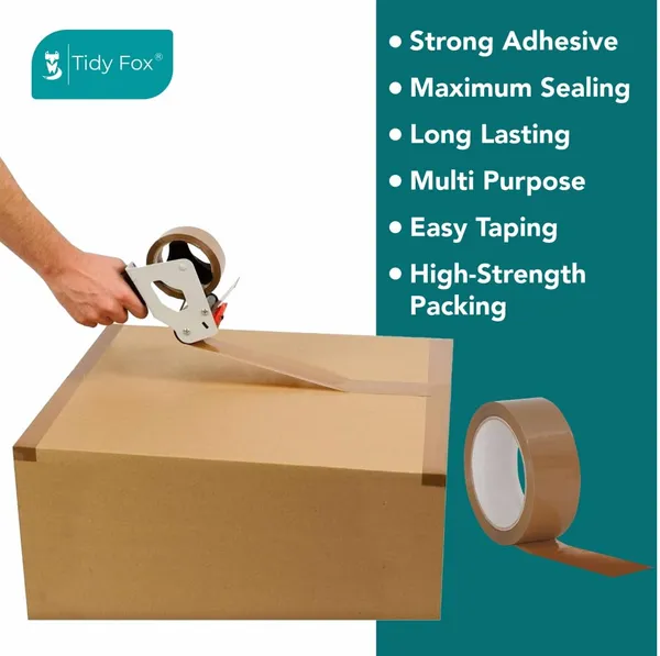 Tidy_Fox_Packing_Tape_Brown_/_2_Inch_X_65_Mtr/Pack_Of_1_/_Strong_Cello_Tape_For_Cartons,_Shipping_&_E-Commerce_Packaging
