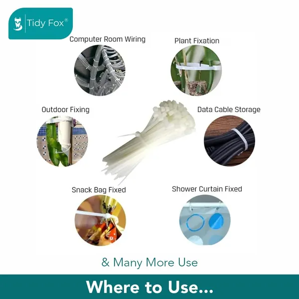 White_Nylon_Cable_Ties_100Mm_Pack_Of_500