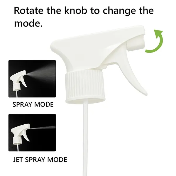 Tidy_Fox_Spray_Trigger_Nozzle_For_Bottle/Set_Of_4_/_White