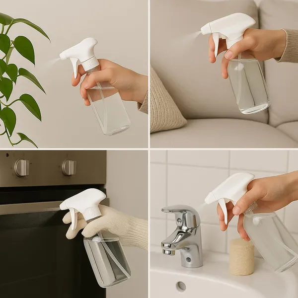 Tidy_Fox_Spray_Trigger_Nozzle_For_Bottle/Set_Of_4_/_White