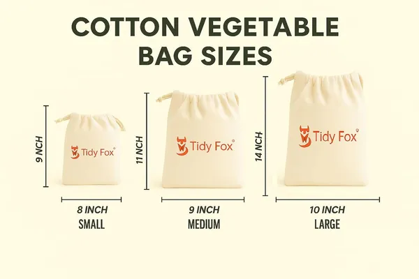 Tidy_Fox_Cotton_Bags_For_Fridge_Vegetable_Storage_/_(Set_Of_6)_/_Drawstring,_Washable_&_Eco-Friendly