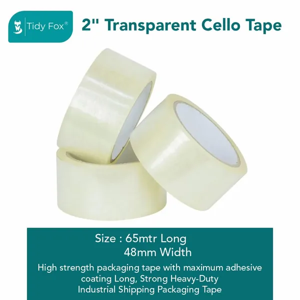 Tidy_Fox_Packing_Tape_Brown_/_2_Inch_X_65_Mtr/Pack_Of_6_/_Strong_Cello_Tape_For_Cartons,_Shipping_&_E-Commerce_Packaging