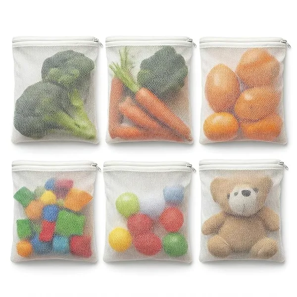 Tidy_Fox_Vegetable_Storage_Net_Bags_For_Fridge_–_Set_Of_24_/_Reusable,_Washable,_Durable_Nylon_Mesh_Bags_With_Rustproof_Zipper_For_Produce,_Toys,_Travel_&_Home_Organization