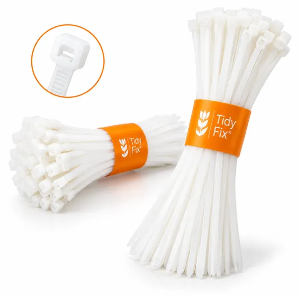 Pack_Of_100_4_Inch_&_12_Inch_Combo__Self_Locking_Cable_Ties/_200_Nos/White