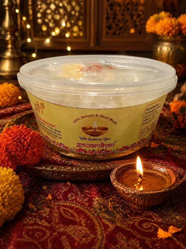 Gowardhan_Wick_Soaked_in_Ghee_(Pack_of_2)_(300pcs_Gheebatti)