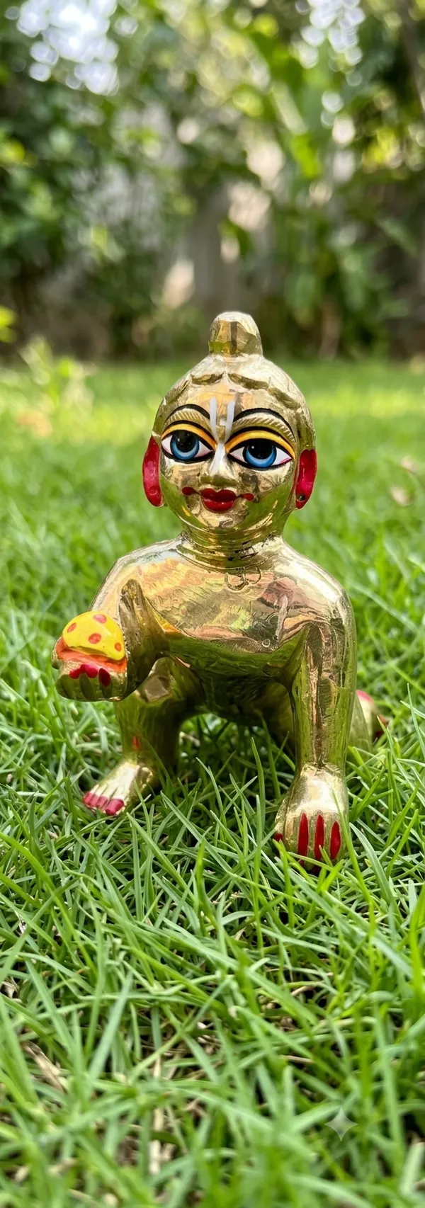 Golden_Brass_Crawling_Baby_Figurine_for_Pooja_and_Home_Decor_half_paint