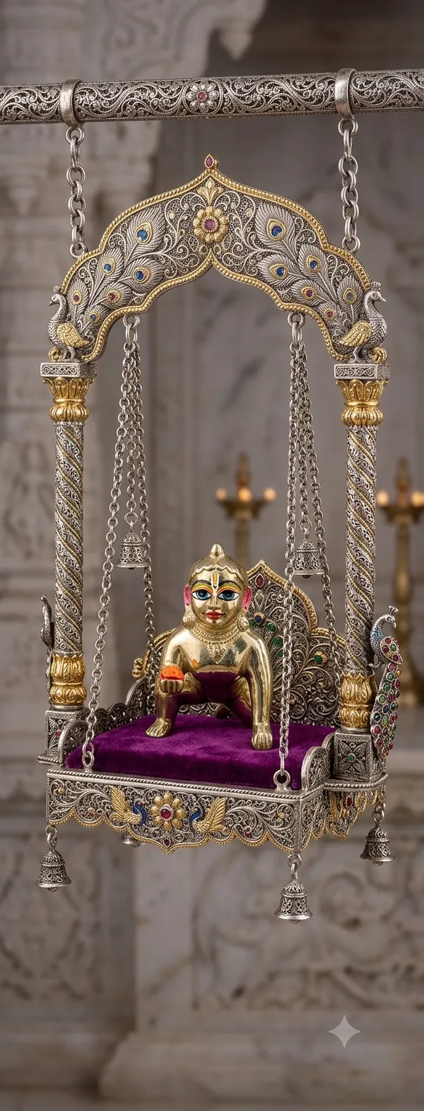 Golden_Brass_Crawling_Baby_Figurine_for_Pooja_and_Home_Decor_half_paint
