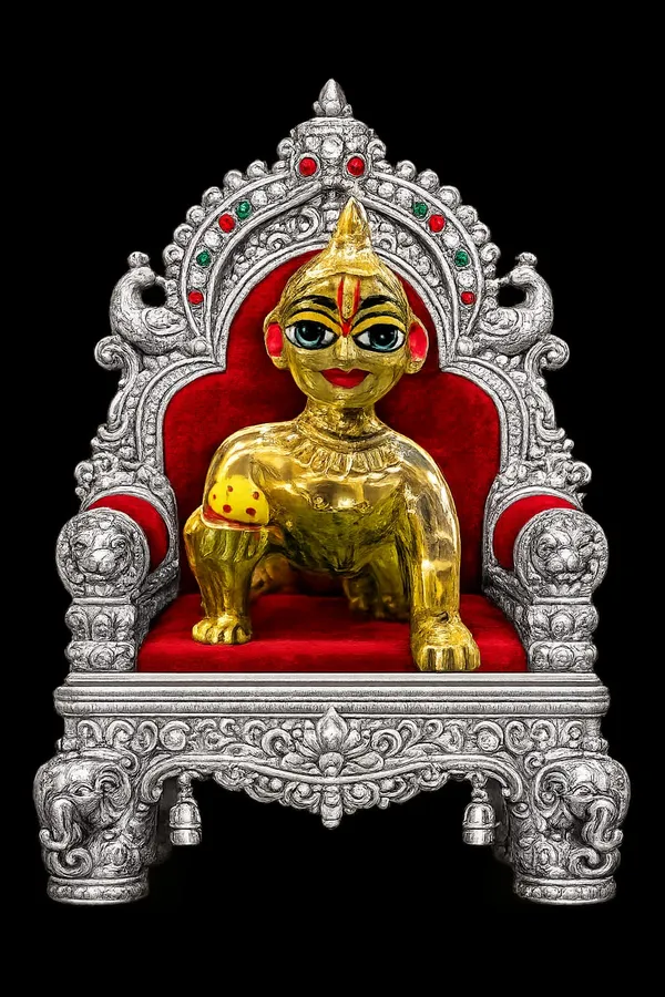 Golden_Brass_Crawling_Baby_Figurine_for_Pooja_and_Home_Decor_half_paint