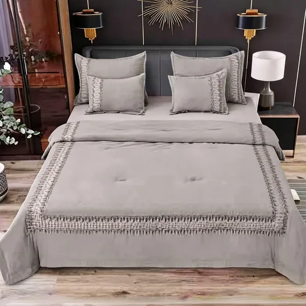 Glace_Cotton_Embroidered_Grey_Six_Piece_Comforter_Set_|_King_Size