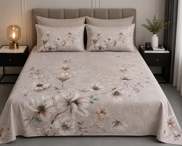Beige_Cotton_Bedsheet_&_Pillow_Cover_Set_|_King_Size