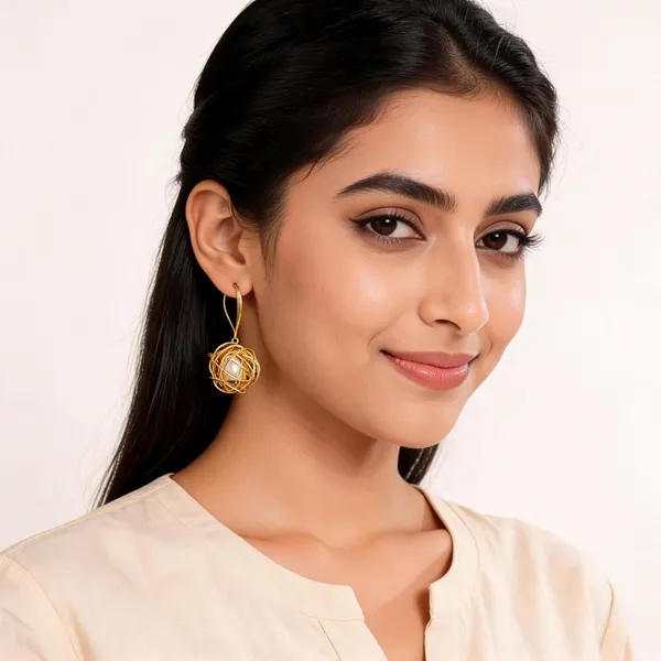 Aarsa_Premium_Korean_Style_Gold_Finish_Pearl_Orbit_Drop_Earrings_For_
__Women_And_Girls_|_Luxury_Designer_Statement_Fashion_Jewellery