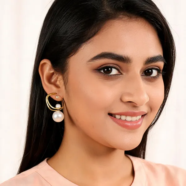 Aarsa_Premium_Gold_Finish_Brass_Dual_Pearl_Hoop_Earrings_For_
__Women_And_Girls_|_Korean_Style_Elegant_Drop_Fashion_Jewellery