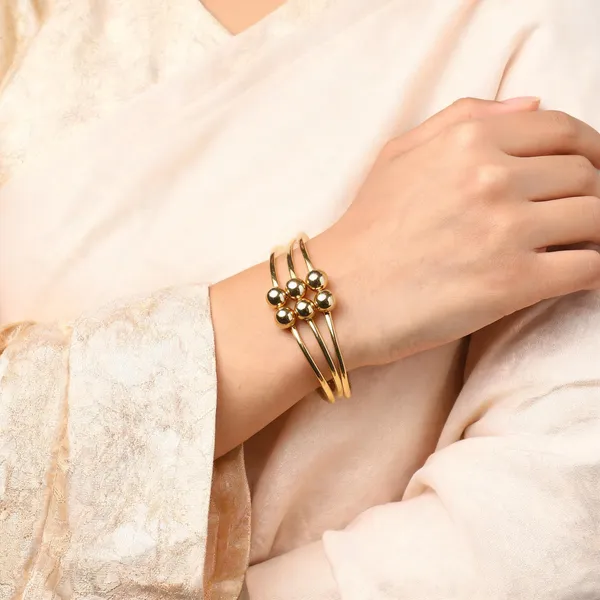 Aarsa_Premium_Micro_Gold_Plated_Dual_Ball_Open_Bangle_Bracelet_For_
__Women_And_Girls_|_Minimal_Luxury_Fashion_Jewellery