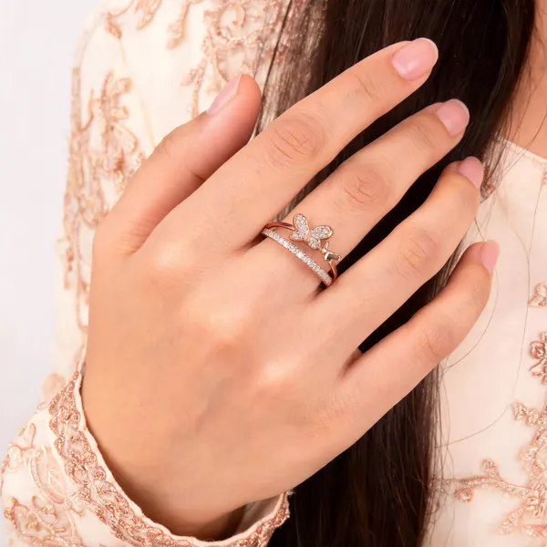 Aarsa_Premium_Rose_Gold_Plated_Butterfly_Adjustable_Ring_For_
__Women_&_Girls_|_Brass_Cz_Korean_Style_Designer_Daily_Wear_Ring