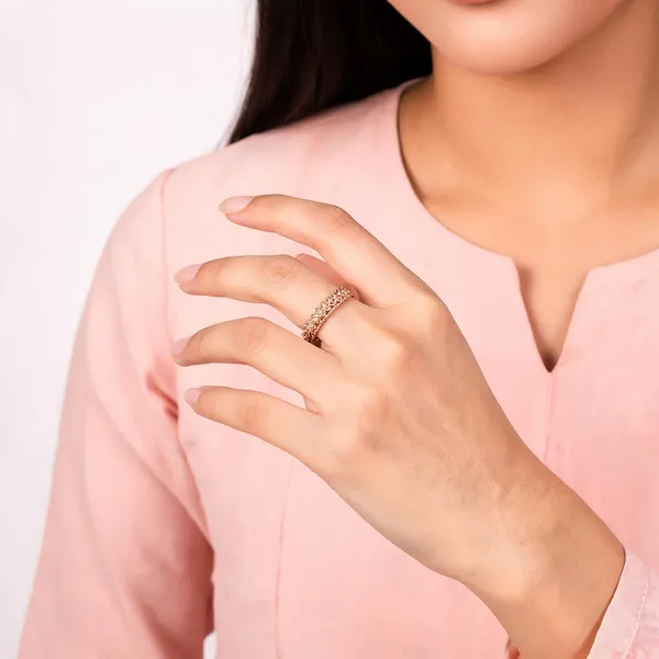 Aarsa_Premium_Rose_Gold_Plated_Crown_Style_Cz_Crystal_Band_Ring_
__For_Women_&_Girls_|_Brass_Korean_Style_Minimal_Designer_Daily_Wear_
__Ring