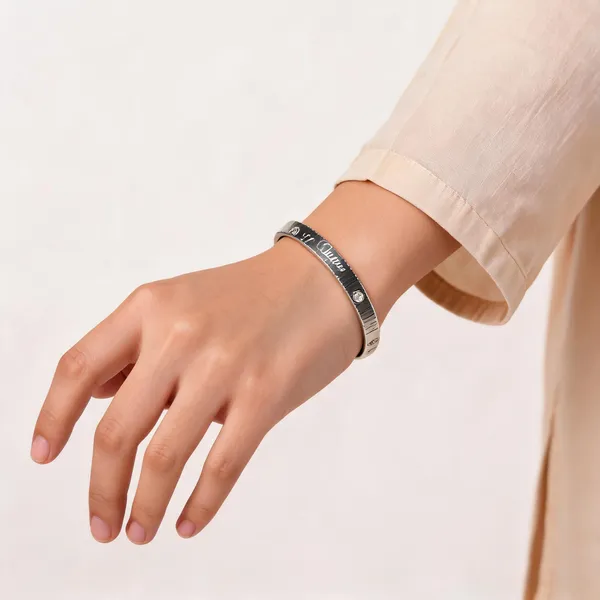 Aarsa_Premium_18K_Silver_Plated_Stainless_Steel_Cartier_Style_Screw_
__Cz_Bracelet_For_Women_And_Girls_|_Luxury_Minimal_Bangle_Jewellery