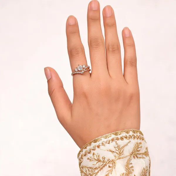 Aarsa_Premium_Rose_Gold_Plated_Floral_Crown_Cz_Adjustable_Ring_
__For_Women_&_Girls_|_Brass_Korean_Style_Designer_Daily_Wear_Ring