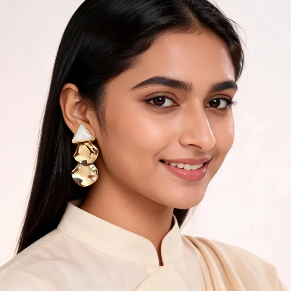 Aarsa_Premium_Gold_Plated_Korean_Style_White_&_Gold_Geometric_
__Triangle_Circle_Drop_Earrings_For_Women_&_Girls_|_Stainless_Steel_
__Statement_Earrings