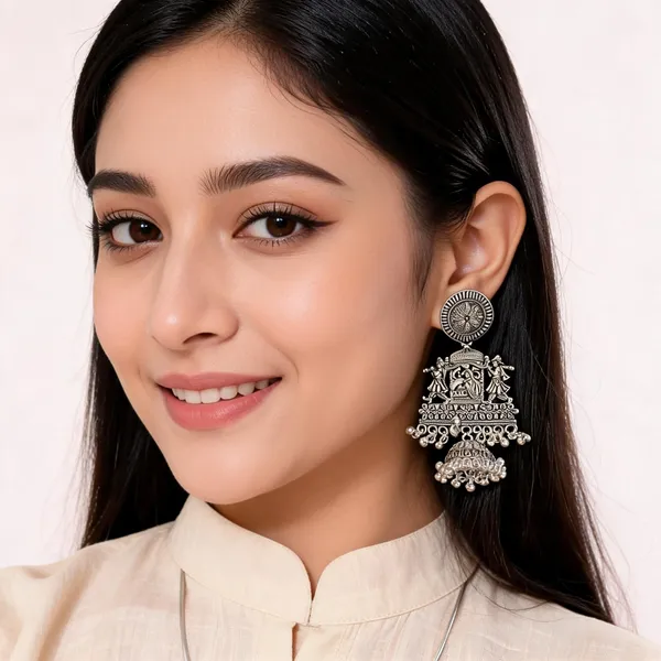 Aarsa_Premium_Oxidised_Silver_Plated_Radha_Krishna_Temple_
__Jhumka_Earrings_For_Women_&_Girls_|_Brass_Base_Designer_Traditional_
__Statement_Ethnic_Earrings