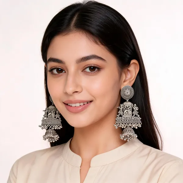 Aarsa_Premium_Oxidised_Silver_Plated_Radha_Krishna_Temple_
__Jhumka_Earrings_For_Women_&_Girls_|_Brass_Base_Designer_Traditional_
__Statement_Ethnic_Earrings
