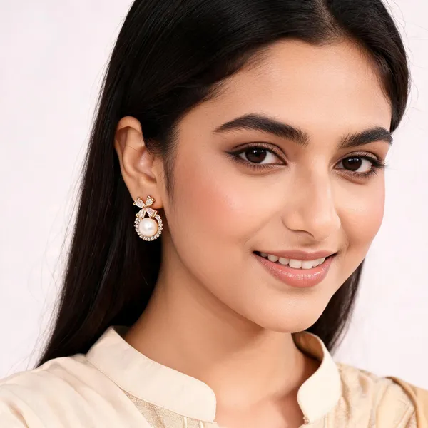 Aarsa_Premium_Rose_Gold_Plated_Pearl_Halo_Cz_Stud_Earrings_For_
__Women_&_Girls_|_Brass_Base_Designer_Pearl_Earrings_For_Daily,_
__Office_&_Party_Wear