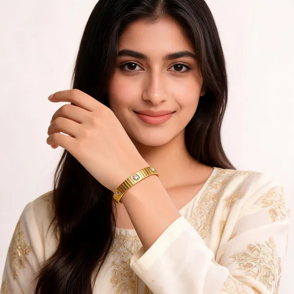 Aarsa_Premium_Micro_Gold_Plated_Brass_Cartier_Style_Crystal_Screw_
__Bangle_Bracelet_For_Women_And_Girls_|_Luxury_Minimal_Contemporary_
__Jewellery