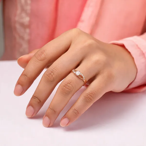 Aarsa_Premium_Rose_Gold_Plated_Solitaire_Infinity_Cz_Adjustable_Ring_
__For_Women_&_Girls_|_Brass_Designer_Daily_Wear_Fashion_Ring