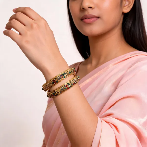 Aarsa_Premium_Micro_Gold_Plated_Traditional_Floral_Designer_Bangles_
__For_Women_&_Girls_|_Brass_Ethnic_Wedding_&_Festive_Wear_Bangles_
__(Set_Of_2)