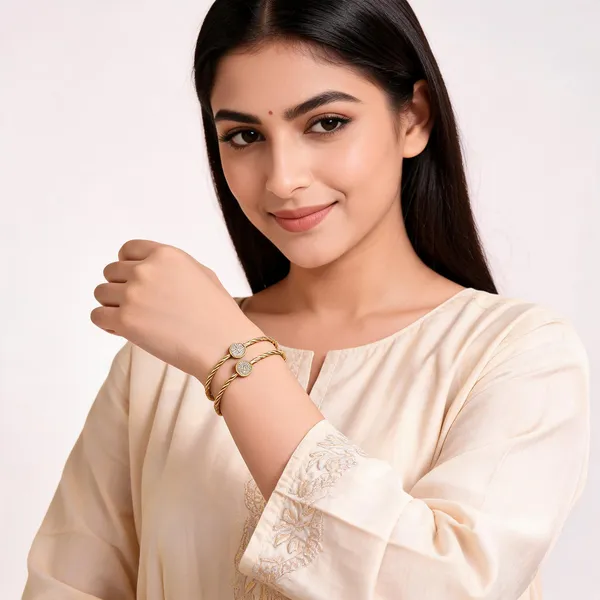 Aarsa_Premium_Micro_Gold_Plated_Adjustable_Designer_Cz_Bangles_
__For_Women_&_Girls_|_Brass_Elegant_Party_Wear_Fashion_
__Bangles_(Set_Of_2)