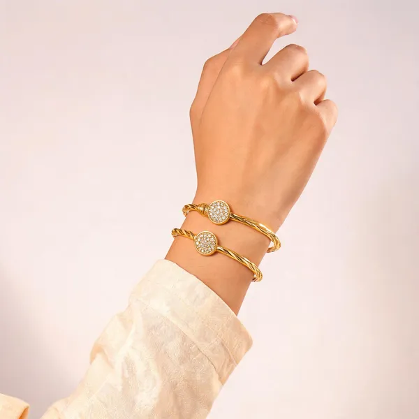Aarsa_Premium_Micro_Gold_Plated_Adjustable_Designer_Cz_Bangles_
__For_Women_&_Girls_|_Brass_Elegant_Party_Wear_Fashion_
__Bangles_(Set_Of_2)