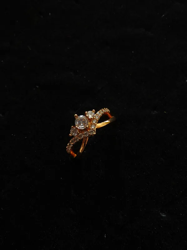 Aarsa_Premium_Rose_Gold_Plated_Floral_Crown_Cz_Adjustable_Ring_
__For_Women_&_Girls_|_Brass_Korean_Style_Designer_Daily_Wear_Ring