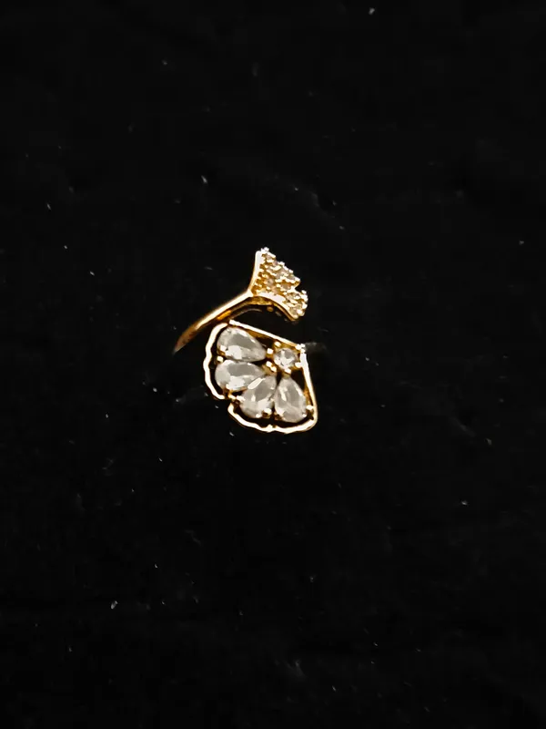 Aarsa_Premium_Rose_Gold_Plated_Butterfly_Wing_Adjustable_Ring_For_
__Women_&_Girls_|_Brass_Cz_Korean_Style_Designer_Daily_Wear_Ring