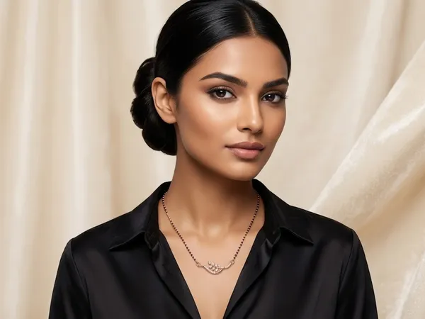 Aarsa_Premium_Rose_Gold_Plated_Leaf_Vine_Cz_Designer_Mangalsutra_
__For_Women_|_Brass_Base_Metal_|_Minimal_Daily_&_Traditional_Wear_Black_
__Bead_Mangalsutra