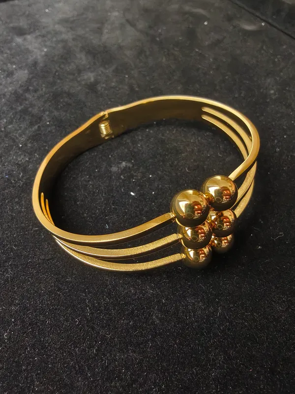 Aarsa_Premium_Micro_Gold_Plated_Dual_Ball_Open_Bangle_Bracelet_For_
__Women_And_Girls_|_Minimal_Luxury_Fashion_Jewellery