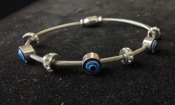 Aarsa_Premium_Silver_Finish_Blue_Evil_Eye_Cable_Bracelet_For_
__Women_And_Girls_|_Crystal_Charm_Luxury_Fashion_Jewellery