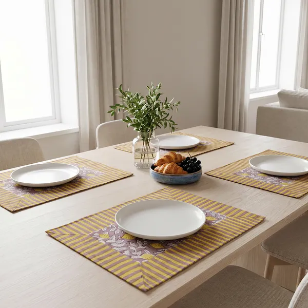 Yellow_And_Brown_Premium_Cotton_Table_Mat