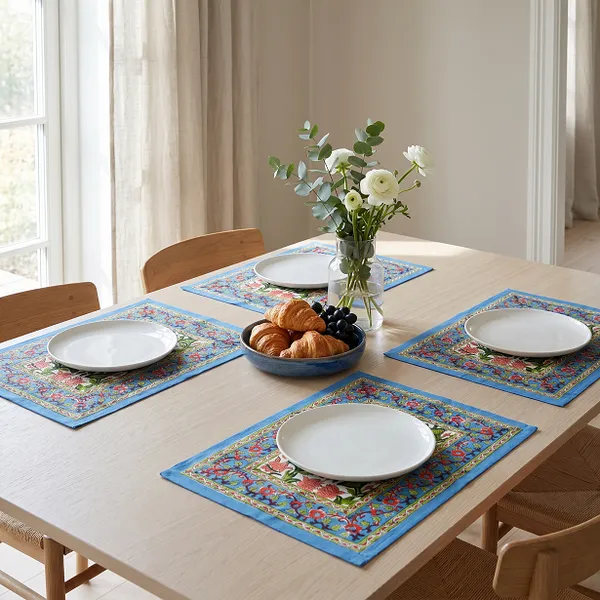 Blue_Premium_Cotton_Table_Mat