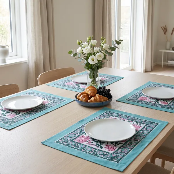 Turquoise_Premium_Cotton_Table_Mat