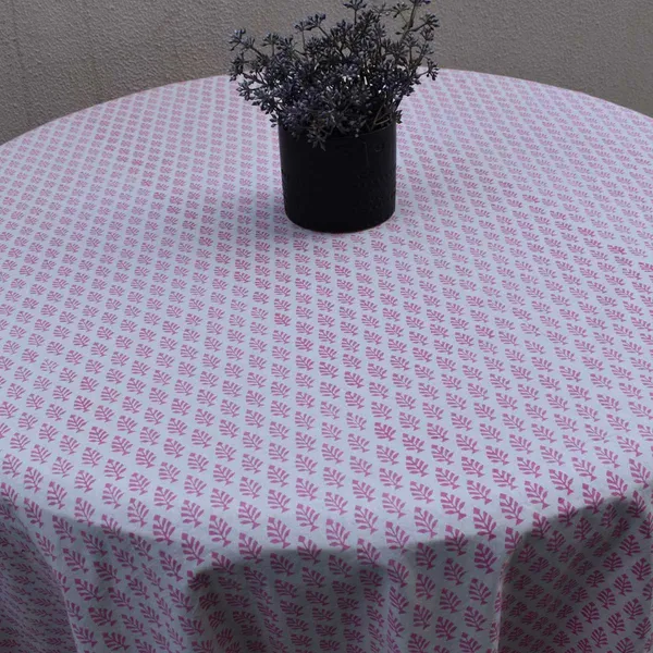White_And_Pink_Premium_Cotton_Table_Cloth