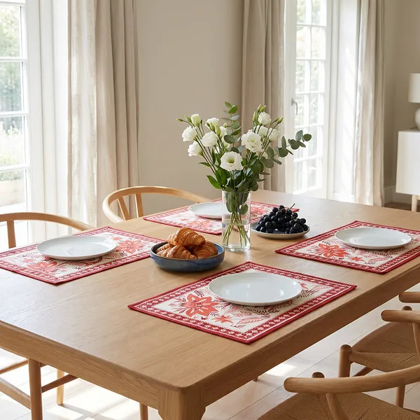 Red_Premium_Cotton_Table_Mat