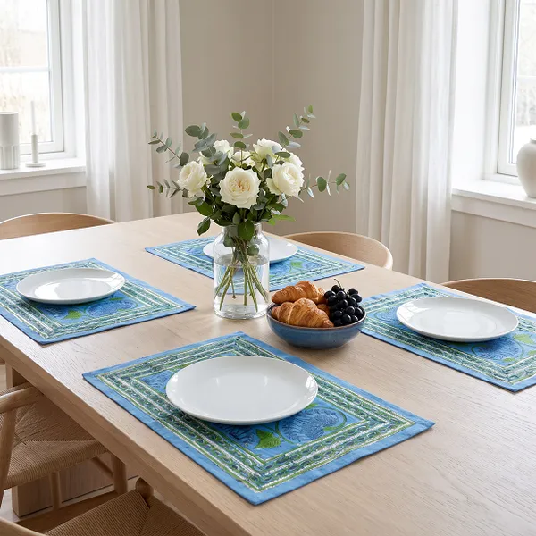 Blue_Premium_Cotton_Table_Mat