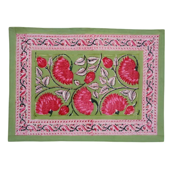 Green_And_Pink_Premium_Cotton_Table_Mat