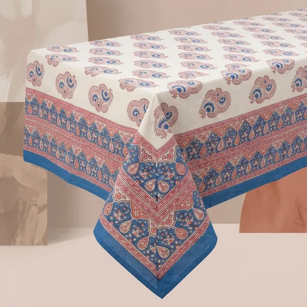 White_And_Blue_Premium_Cotton_Table_Cloth